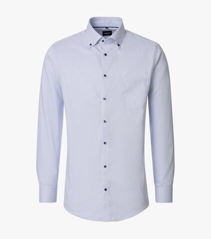 VENTI Modern Fit Сорочка хлопковая в мелкий узор с технологией Easy Care