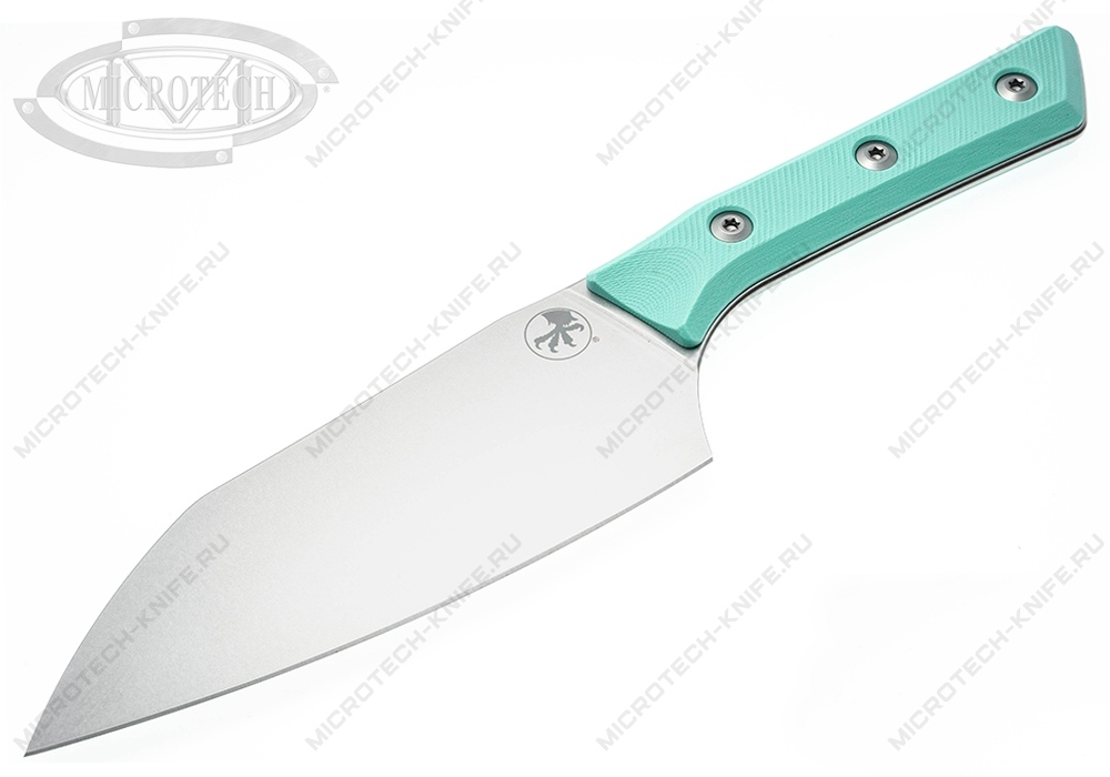 Нож Microtech Kitchen Santoku G-10 3200-10CA Caribbean Blue