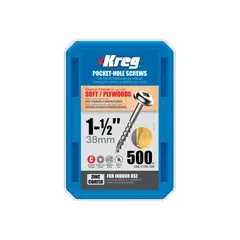 Шурупы с крупным шагом 1-1/2"-500 шт Kreg SML-C150-500-INT