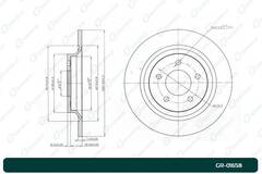 Диск тормозной G-brake  GR-01658