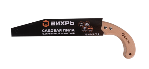 Садовая пила 480 мм с деревянной рукояткой Вихрь