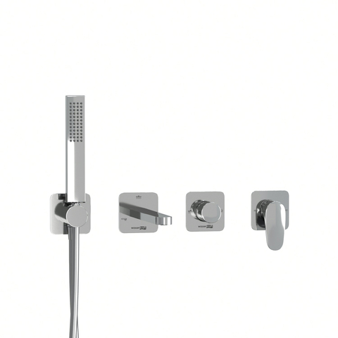 WasserKRAFT A3151.268.270.271.087.103 Встраиваемый комплект для ванны с лейкой и изливом, цвет: хром