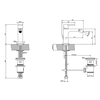 Gessi Emporio Via manzoni 38607#031 Смеситель для биде с донным клапаном и соединительными шлангами, цвет: Chrome