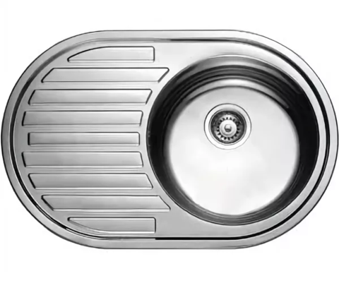 Кухонная мойка врезная из нержавеющей стали Kaiser KSS-7750 R(правая)