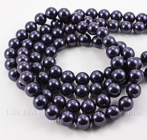 5810 Хрустальный жемчуг Сваровски Crystal Dark Purple круглый 10 мм (Crystal Dark Purple 5)