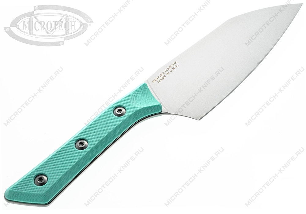 Нож Microtech Kitchen Santoku G-10 3200-10CA Caribbean Blue