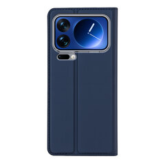 Чехол книжка из PU кожи синего цвета для Xiaomi 17 Pro Max, серия Skin Pro Series от Dux Ducis
