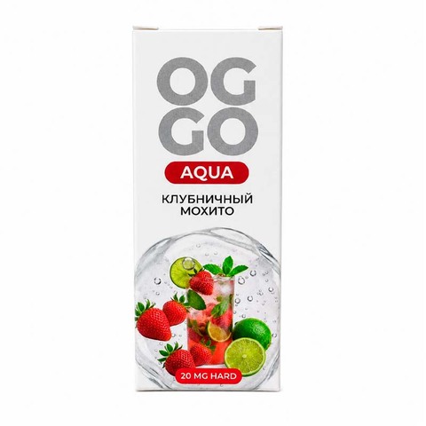 Жидкость OGGO AQUA 2% HARD Salt 30 ml - КЛУБНИЧНЫЙ МОХИТО