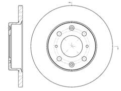 Диск тормозной G-brake  GR-01729