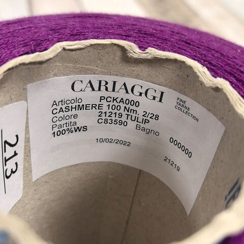 Кашемир CARIAGGI / CASHMERE 100 2/28 пурпурный