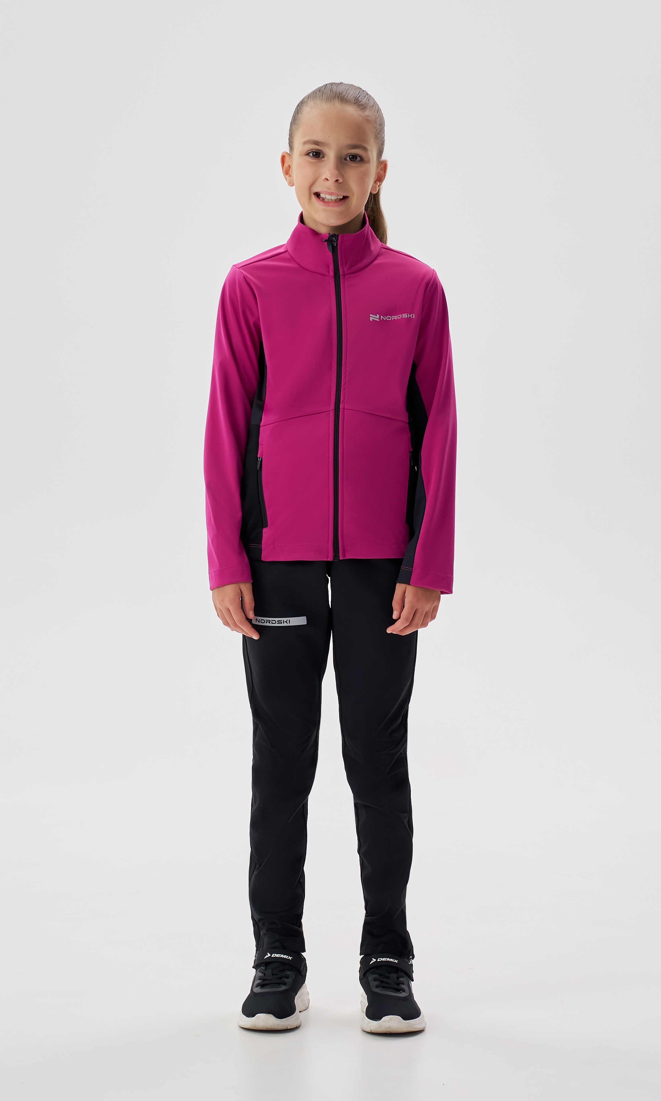 Детская лыжная куртка Nordski Jr. Advance fuchsia-black - 11