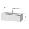 Duravit L-Cube LC613902222 Тумба подвесная под раковину, 1 выдвижное отделение, 400x1220x481мм, цвет White High Gloss