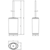 Gessi Inciso 58537#031 Дозатор для жидкого мыла настольный, цвет: белый/хром