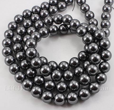 5810 Хрустальный жемчуг Сваровски Crystal Dark Grey круглый 10 мм (Crystal Dark Grey 3)