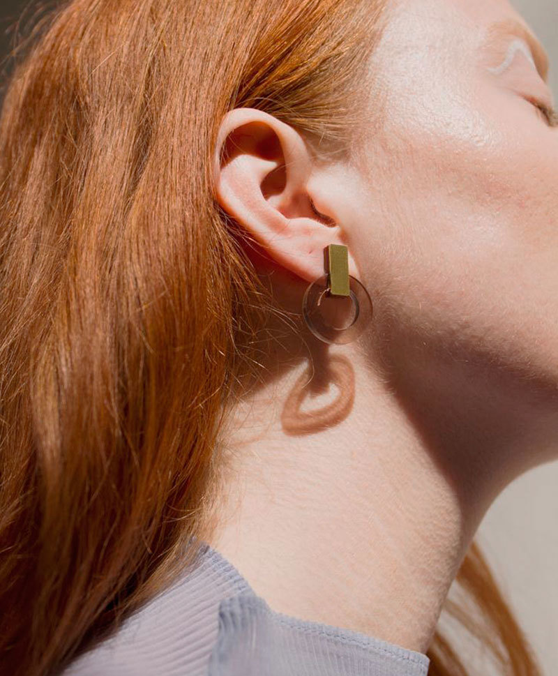Серьги Orbit Earrings Caramel