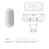 BetteLux Oval Ванна встраиваемая 190x90x45 см самоочищающимся покрытием BetteGlasur ® Plus, цвет белый 3467-000 PLUS