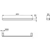 Ideal Standard Conca T4499A2 Полотенцедержатель 60 см, округлый дизайн