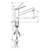 Hansgrohe Zesis M33 74806800 Кухонный смеситель 150 1j LowPressure, сталь