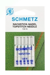 Иглы 7 Schmetz Топ Стич набор 130/705H № 80(2), 90(2), 100, 5 шт
