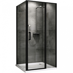 Abber Sonnenstrand AG04100BS-S75B Душевой уголок, 100x75x195, цвет: чёрный фото