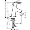 Hansgrohe Talis S 72014000 Смеситель для раковины однорычажный