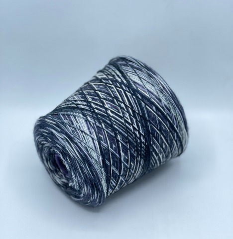 Filati Venezia, Calzeteria,400м.75% Меринос, 25% Полиамид, Темно-серый, деграде, 37509