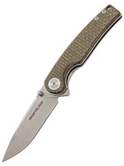 Нож складной GhostBlade Moroi, сталь D2, 58-62 HRC, Spear-point, рукоять микарта оливковая, замок Liner lock, 96 г