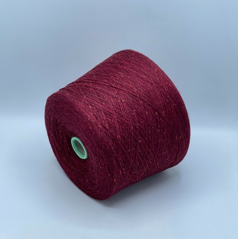 Filcom, Tibet tweed 2/11 550м. 50%Як, 50%Шелк,Бордово-свекольный,твид(132), 42089