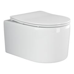 Ceramica Nova Moments CN3003 Подвесной унитаз c ультра тонким сидением и крышкой с функцией плавного закрытия, цвет: белый фото