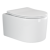 Ceramica Nova Moments CN3003 Подвесной унитаз c ультра тонким сидением и крышкой с функцией плавного закрытия, цвет: белый