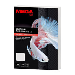 Обложки для переплета картонные Promega office A4 250 г/кв.м белые текстура лен (100 штук в упаковке)