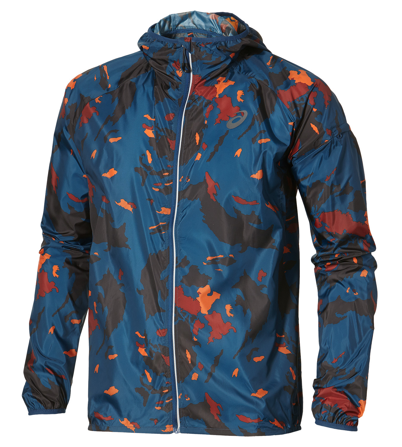 Asics FujiTrail Pack мужская ветровка темно-синяя - 5