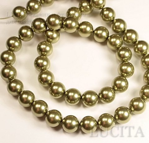 5810 Хрустальный жемчуг Сваровски Crystal Light Green круглый 6 мм, 5 штук (Crystal Light Green 1)
