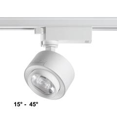 358943 PORT NT22 218 белый Светильник трековый однофазный трехжильный IP20 LED 4000К 15W 220V EDDY