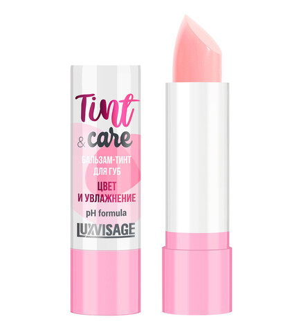 LuxVisage Бальзам-тинт для губ Tint & care pH formula цвет и увлажнение тон 01 3,9г