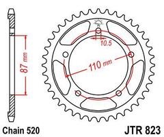 Звезда мотоциклетная JT JTR823.46