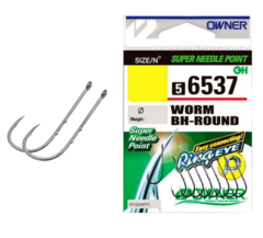 56537 № 10 Крючки OWNER Worm BH-Round-BC / продажа от 5 уп.