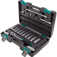 Набор инструментов, 1/2", CrV, пластиковый кейс, 60 пр STELS 14103