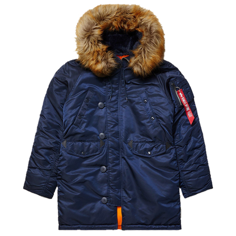 Парка Alpha Industries N-3B W Parka Rep. Blue (Синяя)