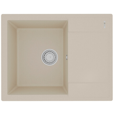 Lemark Imandra 9910020 Кухонная мойка 640 врезная прямоугольная с крылом из кварцгранита цвет: Бежевый