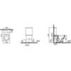 VitrA Zentrum 9824B003-7206 Унитаз напольный с бачком безободковый с сиденьем
