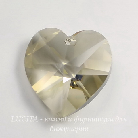 6228 Подвеска Сваровски Сердечко Crystal Silver Shade (18х17,5 мм) ()