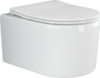 Ceramica Nova Moments CN3003 Подвесной унитаз c ультра тонким сидением и крышкой с функцией плавного закрытия, цвет: белый