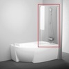 Ravak 7QRM0C00Y1 шторка для ванны CVSK1 ROSA 140/150 R блестящая+транспарент