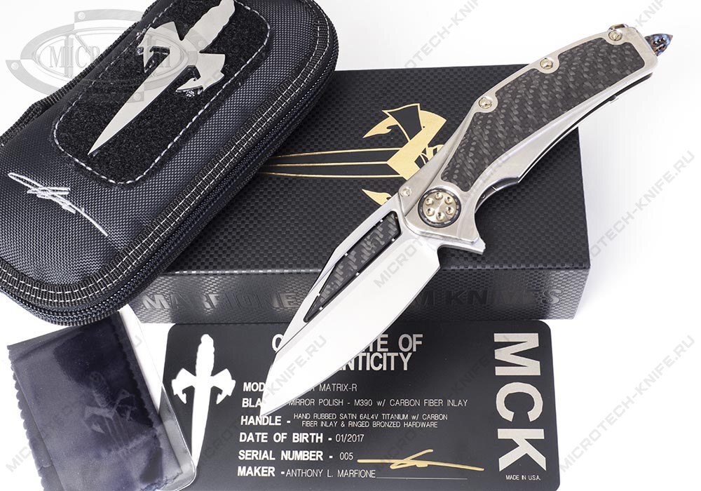 Сет Marfione Custom Knives Super Matrix-R Carbo & Quartz #005