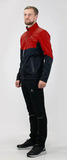Утеплённый лыжный костюм ArsWear Red-Black Training со спиной мужской