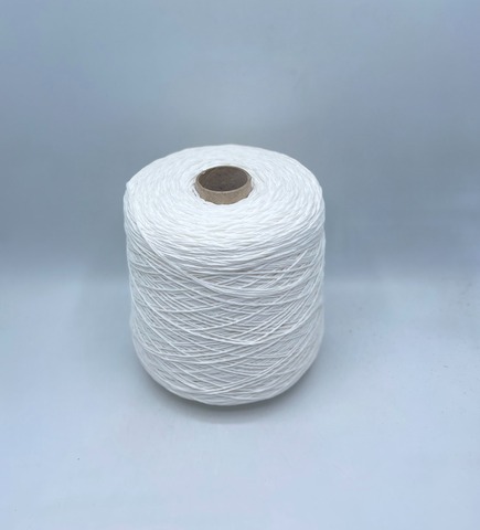 Бобинная пряжа (пр.Италия), art.Cotone, 200м/100 гр. 100%Хлопок, цвет-Белый , арт.34781