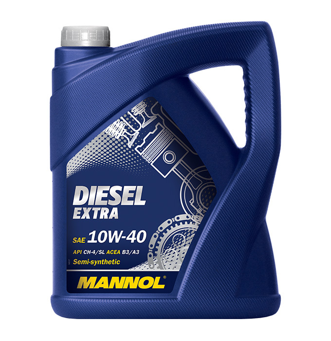Масло моторное MANNOL Diesel Extra 10W-40 полусинтетическое, 5 л