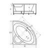 Aquatek Поларис POL2-0000004 Ванна 155x155