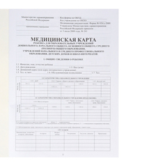 
          Медицинская карта ребенка, Проф-Пресс, формат А4, 16 листов, вертикальная, серия "Доктор и звери"